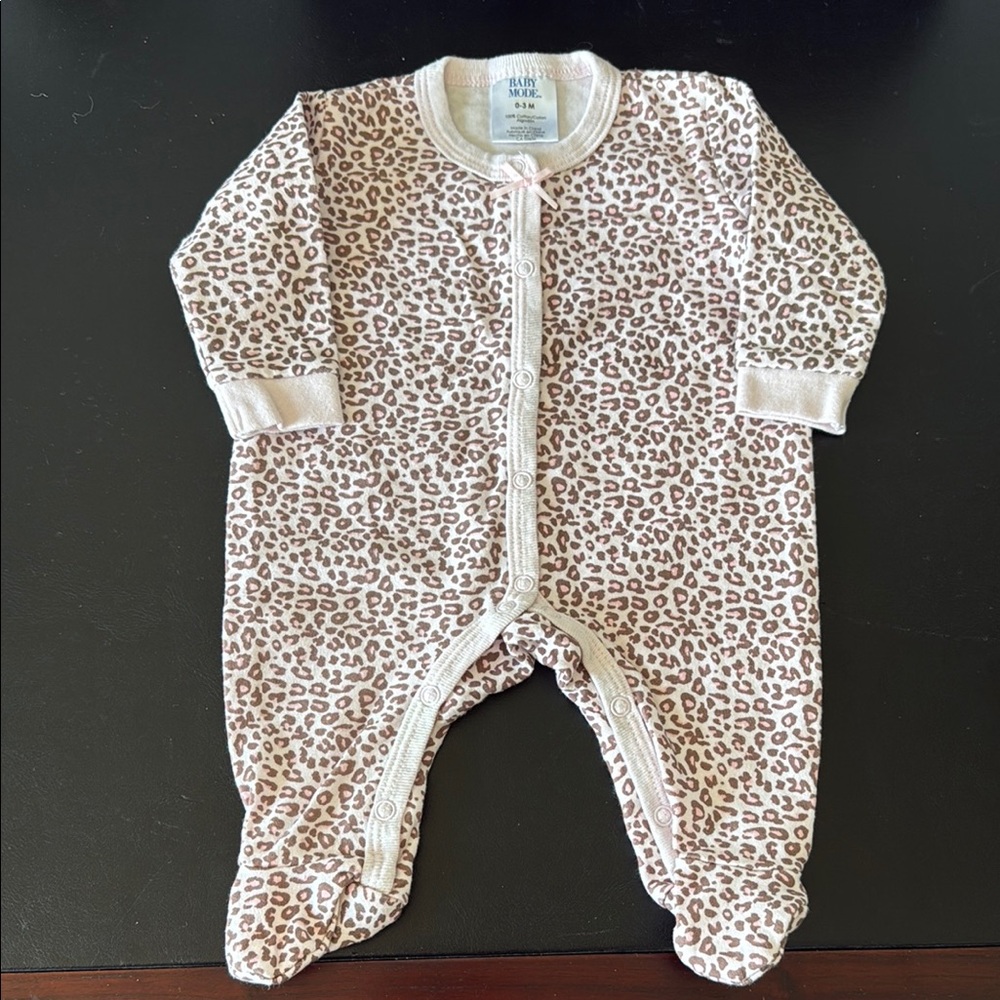 Leopard Print Kids One Piece